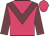 Rose body, garnet chevron, garnet arms, rose cap