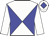 White body, blue diabolo, white arms, white cap, blue diamond