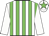 White body, green striped, white arms, white cap, green star