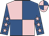 Royal blue & pink quartered, pink stars on sleeves, quartered cap