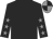 Black, grey stars on sleeves, quartered cap