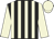 Black, beige stripes, beige sleeves and cap