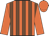orange, chocolate stripes, orange sleeves and cap