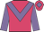 Rose body, mauve chevron, mauve arms, rose cap, mauve diamond