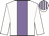 White, mauve stripe, striped cap