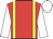 Red, yellow braces, white sleeves and cap