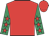 Red, emerald green sleeves, red stars