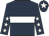Dark blue, white hoop, dark blue sleeves, white stars, dark blue cap, white star