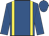Royal blue, yellow braces