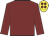 Maroon, yellow cap, maroon spots