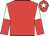 Red, white halved sleeves, white star on cap