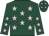 Dark green, silver stars