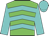 Green, turquoise chevrons, sleeves and cap