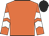 Orange, white chevrons on sleeves, black cap