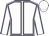White, blue seams, white cap