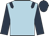 Light blue, dark blue epaulets, sleeves and cap