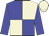 Blue and beige quartered, Blue sleeves, beige cap