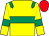 Yellow, emerald green hoop, epaulets, armlets, red cap Yellow, emerald green hoop, epaulets, armlets, red cap