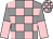 Grey and pink check, halved sleeves Grey and pink check, halved sleeves