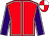 Red, white seams, purple sleeves, white seams, red and white quartered cap Red, white seams, purple sleeves, white seams, red and white quartered cap