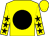 Yellow, black disc, yellow sleeves, black stars, yellow cap Yellow, black disc, yellow sleeves, black stars, yellow cap