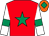 Red, emerald green star, white sleeves, emerald green armlets, orange cap, emerald green diamond Red, emerald green star, white sleeves, emerald green armlets, orange cap, emerald green diamond