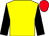 Yellow, black sleeves, red cap Yellow, black sleeves, red cap