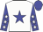 White body, blue star, blue arms, white stars, blue cap