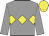 Grey, Yellow triple diamond, Yellow cap Grey, Yellow triple diamond, Yellow cap