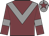 Garnet body, grey chevron, garnet arms, grey armlets, grey cap, garnet star Garnet body, grey chevron, garnet arms, grey armlets, grey cap, garnet star