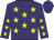 purple, yellow stars, purple cap purple, yellow stars, purple cap