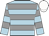 light blue, grey hoops, white cap light blue, grey hoops, white cap