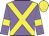 Mauve, yellow cross sashes, yellow armlets & cap