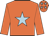 orange, light blue star, light blue stars on cap orange, light blue star, light blue stars on cap