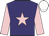 Purple, pink star & sleeves, pink star on cap