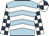 Light blue & white chevrons, dark blue & white check sleeves, dark blue & white quartered cap