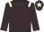 Brown body, beige epaulettes, brown arms, brown cap, beige star