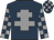 Dark blue, grey cross of lorraine, checked sleeves and cap Dark blue, grey cross of lorraine, checked sleeves and cap