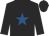 Black, royal blue star Black, royal blue star