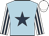 Light blue, dark blue star, white and dark blue striped sleeves, white cap Light blue, dark blue star, white and dark blue striped sleeves, white cap