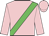 pink, lime green sash