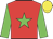 Red, Green star and sleeves, Yellow cap
