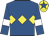 Royal blue, yellow triple diamond, royal blue sleeves, white armlets, yellow cap, royal blue star Royal blue, yellow triple diamond, royal blue sleeves, white armlets, yellow cap, royal blue star