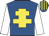 Royal blue, yellow cross of lorraine, white sleeves, royal blue & yellow striped cap Royal blue, yellow cross of lorraine, white sleeves, royal blue & yellow striped cap