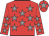 Red, grey stars, grey star on cap Red, grey stars, grey star on cap