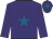 Purple, royal blue star, royal blue star on cap Purple, royal blue star, royal blue star on cap