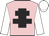 Pink, black cross of lorraine, white sleeves & cap Pink, black cross of lorraine, white sleeves & cap