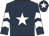 Dark blue, white star, white chevrons on sleeves, white star on cap Dark blue, white star, white chevrons on sleeves, white star on cap