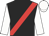 Black, red sash, white sleeves and cap Black, red sash, white sleeves and cap