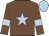 Chocolate, light blue star, light blue armlets and cap